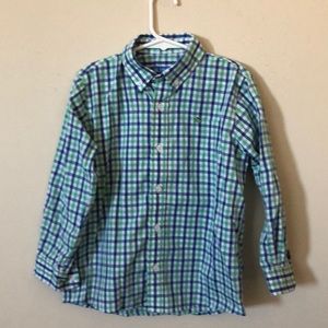 Plaid Boys Button Up Shirt